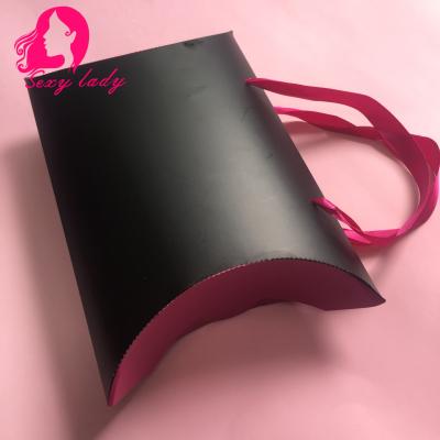 China New Recyclable Custom Paper Bag For Hair And Gift Custom Design Hair Pillow Bag for sale