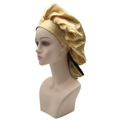 China Plush Hair Hoods Sleep Hat Women Satin Hoods And Satin Hair Wraps Drawstring Hoods for sale