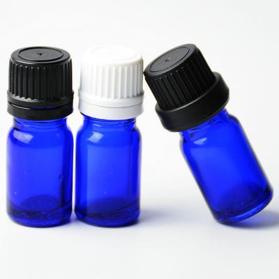 China 5ml eco-friendly blue glass empty essential oil e liquid bottle for sale