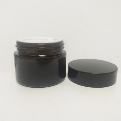 China Wholesale 50g Eco-friendly Cosmetic Jars For Makeup Jar Skin Care Cream Glass Container for sale