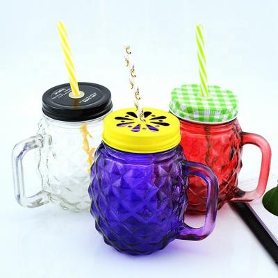 China Beer 500ml Juice Beverage Mason Bottle 16oz Beverage Glass Drinking Bottle for sale