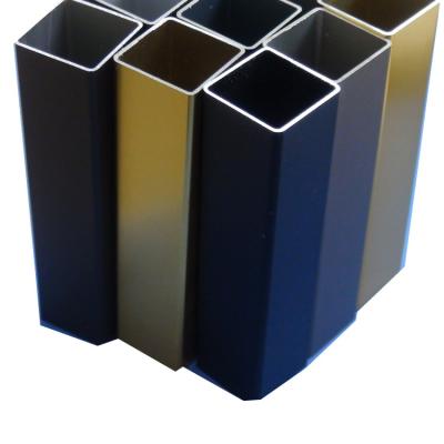 China 6063 Material Easy Anodizing Aluminum Square Tube Manufacturer Of Different Color for sale