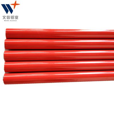 China Decorations Orange Powder Coating Aluminum Tube Profile for sale