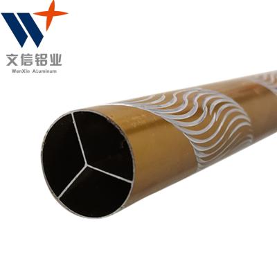 China 28mm metal cut out aluminum curtain rod manfuacture / gold aluminum curtain rod manufacturer for sale