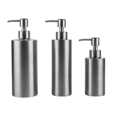 China Double Liquid Soap Dispenser Stainless Steel Hand Soap Dispenser Pump Bottle for Kitchen, Bathroom for sale