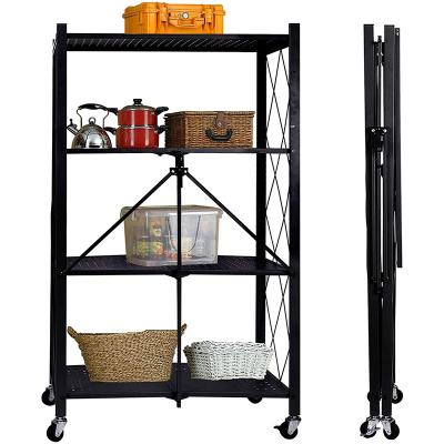 China Multi-Function Shelving Heavy Duty Metal Shelving Shelves 5-Shelf Bathroom Kitchen Shelving Unit Kitchen Organizer With Leveling Feet for sale