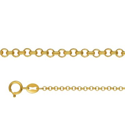 China hot sale pure 18k solid gold product hollow pearl chain jewelry casual ladies 18k tarnish free gold chain for sale