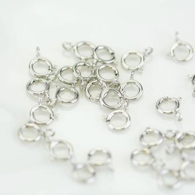 China Other Common Available 925 Sterling Silver Spring Rings Clasp For Jewelry Necklace Bracelet Making for sale