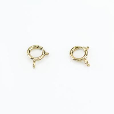 China The Other Round Clasp for Necklace Bracelet End Clasp Narrow Spring Ring Clasp for sale