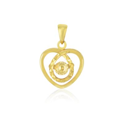 China Wholesale Classic Fashion Heart Shaped 18k Gold Factory Price Style Luxury Pendant For Women for sale