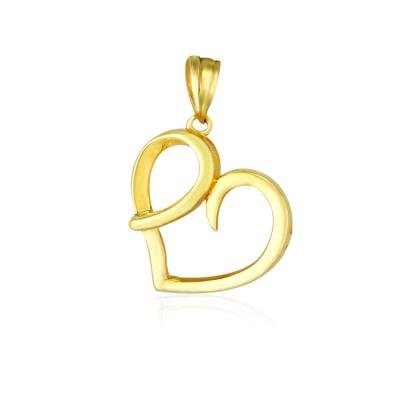 China Fashion Classic Classic 18k Gold Promotional Style Heart Shaped Pendant Necklace For Women for sale