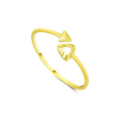 China Fashion TRENDY Women Wholesale 18K Solid Gold Ring Factory Price Gold Ring Woman Jewelry for sale