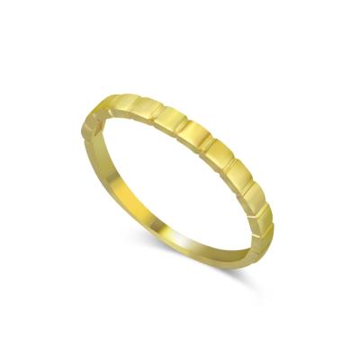 China FASHIONABLE High Quality Gold Plating Control Thumb Engraving Rings Japanese Texture Ring Gold Plated for sale