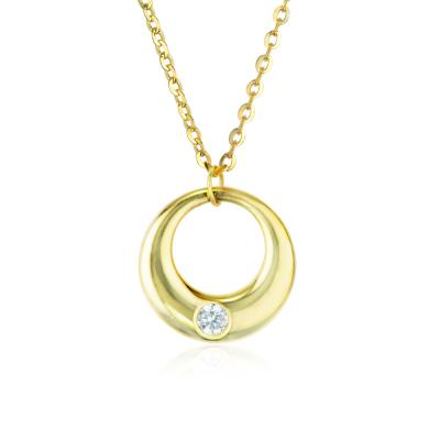 China CLASSIC Fashionable 18K Gold Round Shape Pendant, Women Necklace Pendant in 18K Solid Gold, 18K Solid Gold Pendant Necklace Women for sale