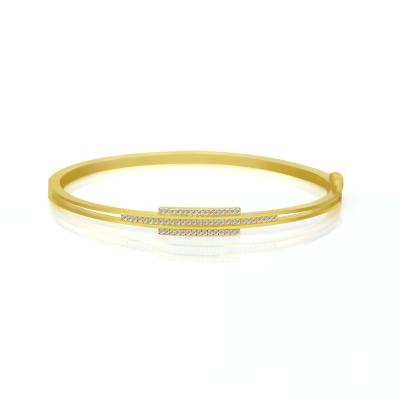 China CLASSIC fashion design 14K 18K genuine solid gold bracelet cheap price and bangles women jewelry for sale