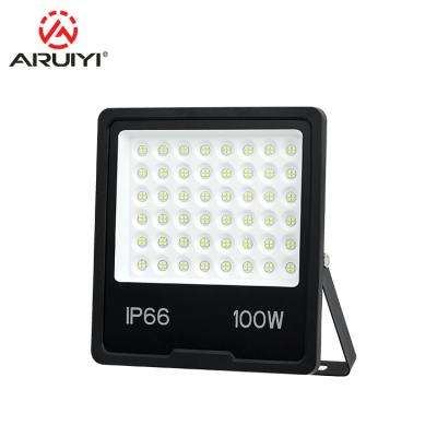 China ROAD LED Flood Lights 165-265V 100W IP66 Slim Waterproof Project LED Flood Reflector Outdoor Lights for sale