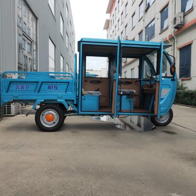 China New electric passenger car electric vehicle with cargo box passenger electric pickup with 4 seats for sale