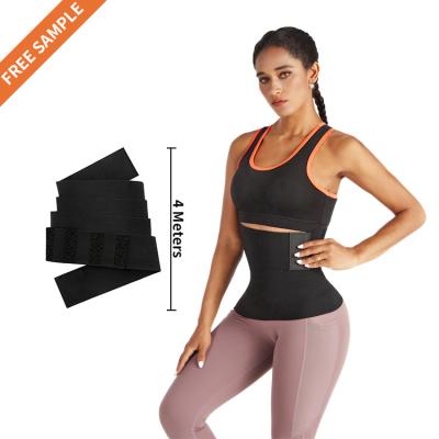 China Custom Logo Compression Adjustable Women Slimming Belt Antibacterial Fitness Belly Trimmer Belt Waist Trainer for sale