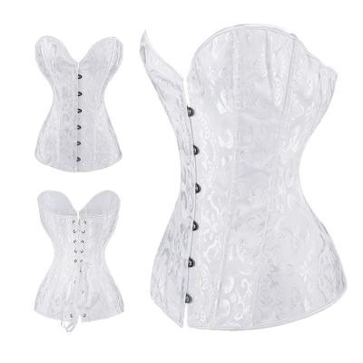 China Steel Boned Corsets Underbust Body Shaper Waist Trainer Polyester 10 Heavy Duty Women Corset Breathable for sale