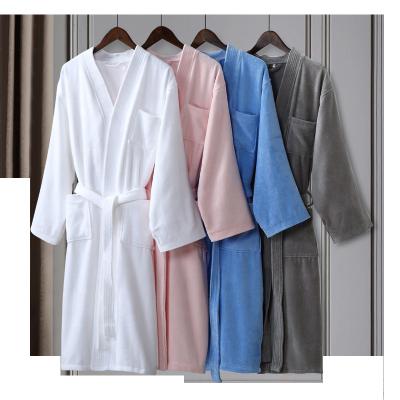 China 100% Cotton QUICK DRY Terry Bathrobe Unisex Hotel Sleep Use XL Size Hotel Kimono Bathrobes for sale