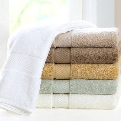 China Wholesale Compressed combed pure cotton hotel towel beach towel spa salon towel with factory price for sale