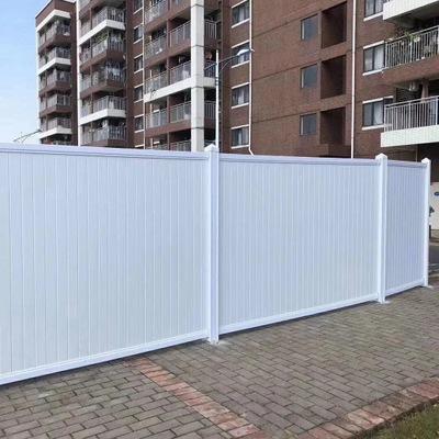 China Easily Assembled Customize Blue PVC Fence Panel Factory Direct Sales Quality Guarantee With Installation Video Teaching Guide 1.8*3.0m for sale