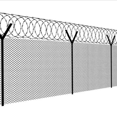 China Easily Assembled Airport Detention Center Barrier Anti Climbs Jail Barrier Metal Barriers Panels for sale