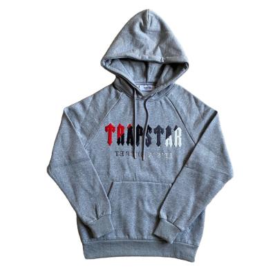 China Fashion Custom Winter Anti-wrinkle Arrival Trapstar Hottest Embroidered Designer Letters Sports Hoodie Set for sale