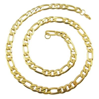 China Street Wear High Quality Stainless Steel Gold 5mm/6MM Figaro 3:1 NK Chain Chains For Pendant Necklace for sale