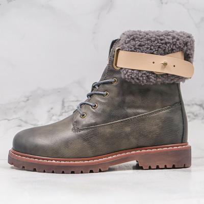 China High Quality Deodorization Casual Lace Up March Tin Boots for sale