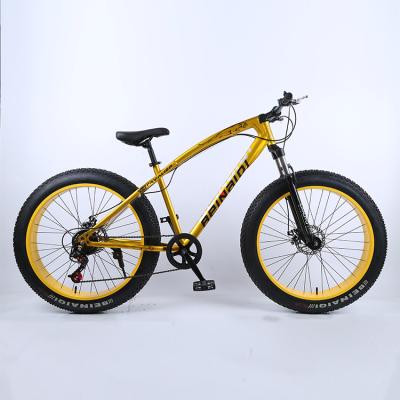 China High Carbon Steel Bicycle 29 Inch Fat Tire Mountain Bike Bicycle 7 Speed ​​Fat Bike for sale