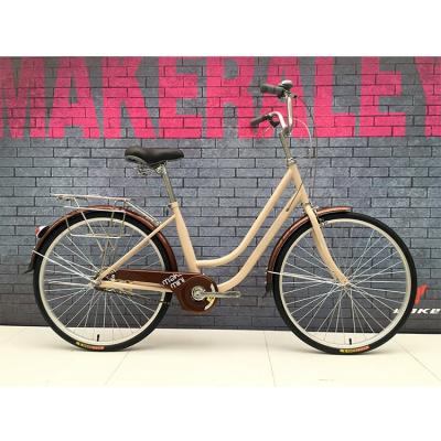 China Bike Mountain 24/26 - Single Speed ​​School Bag Hanger Shenzhen Decal Leisure Bicycle for sale