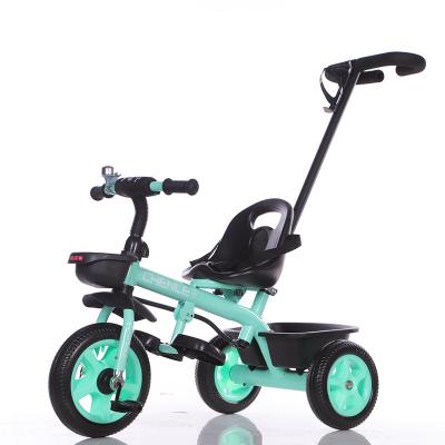 China Ride On Toy Manufacturer Wholesale Baby Tricycle With Push Handle Wholesale Comfortable Tricycle Toddler for sale