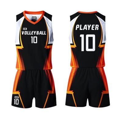 China Custom Set Unisex Tennis Quality Size Volleyball Team Set Sublimation Wholesale Jersey/Short/Uniform Wear for sale