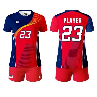 China Tank Top/Shorts/Set Full Custom Volleyball Team Wear Sublimation Volleyball Shirts Set Logo Printed Volleyball Uniform for sale