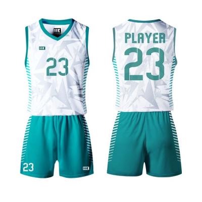 China Tank Top/Shorts/Fully Set Sublimation Printed LOGO Name Volleyball Jersey Unisex Man Woman Volleyball Tank Top for sale