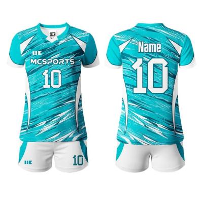 China Wholesale Quick Delivery Volleyball Jersey Set Wholesale Jersey/Short/Custom Colors Size Logo Volleyball Uniforms Sublimation Shirt for sale