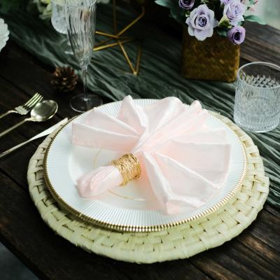 China 20x20 Napkin Cloth Dinner Napkins Luxury Washable Napkins Cloth For Wedding for sale