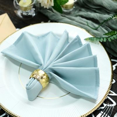 China Washable Cloth Napkins Oxford Polyester Cloth Reusable Cocktail Napkins Dinner Cloth Napkins for sale