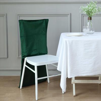 China Wholesale Decoration Colorful Dining Chair Back Stretch Chair Cover For Hotel Valet Chair Back Cover for sale