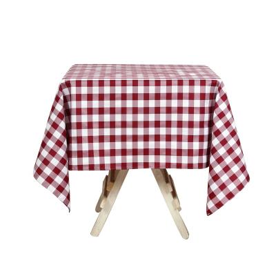 China Be Wedding Tablecloths Polyester Dustproof Chinese Printing Tablecloth Beige Square for sale