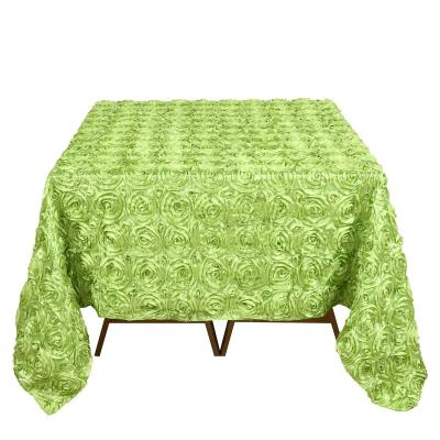 China Be Lot Stock Jacquard Tablecloths Rectangle Satin Table Cloth Dustproof Table Covers for sale