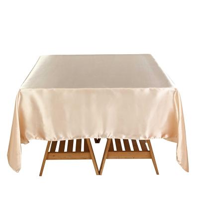 China Be Luxury Geometric Square Rectangle Dustproof Table Cloth Satin Table Cloths for sale