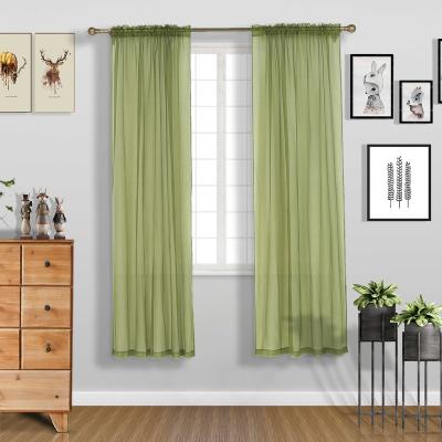 China Wholesale custom made curtain CLASSIC European style elegant curtain Polyester tulle sheer curtain for sale