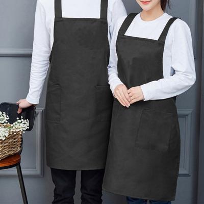 China Hot Selling Custom Printing Logo Design 100%Polyester Apron Tidying Up/Storage Cooking Food Man Women Chef Kitchen Waterproof Apron for sale