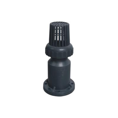 China General 4 6 8 inch upvc water pump ball pvc plastic bottom valve high pressure flanged suction valve for water pump for sale