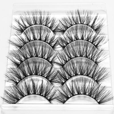 China Pairsbox Cheap Lashes Natural Soft Popular 5 Styles GLB004 With Privite Logo Lashes Boxes 3D Faux Mink Lashes Synthetic Fiber False Eyelashes for sale