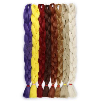 China Yaki Best Selling Hair Extension Jumbo Braiding Hair Heat Resistant Expression Braids Synthetic Purple Braiding Hair for sale