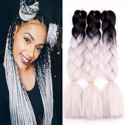 China High Temperature Fiber 60 Color Ombre Crochet Braids For Woman 24