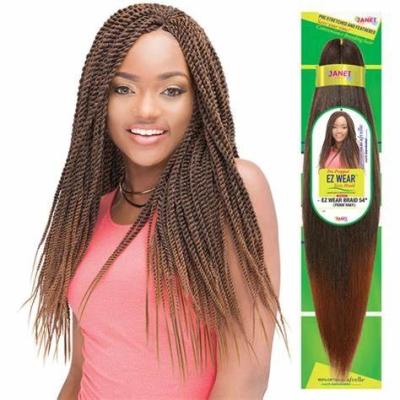 China High Temperature Fiber 20inch Pre-Stretched EZ Braid Hair Perm Yaki Elephant Braids Synthetic Hair Hot Water Easy Braid for sale